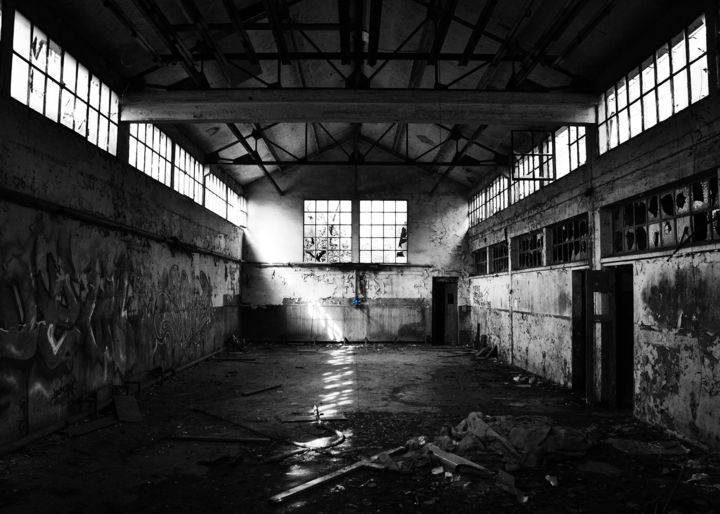 Photography titled "La Mine Maculée" by Wax, Original Artwork, Digital Photography