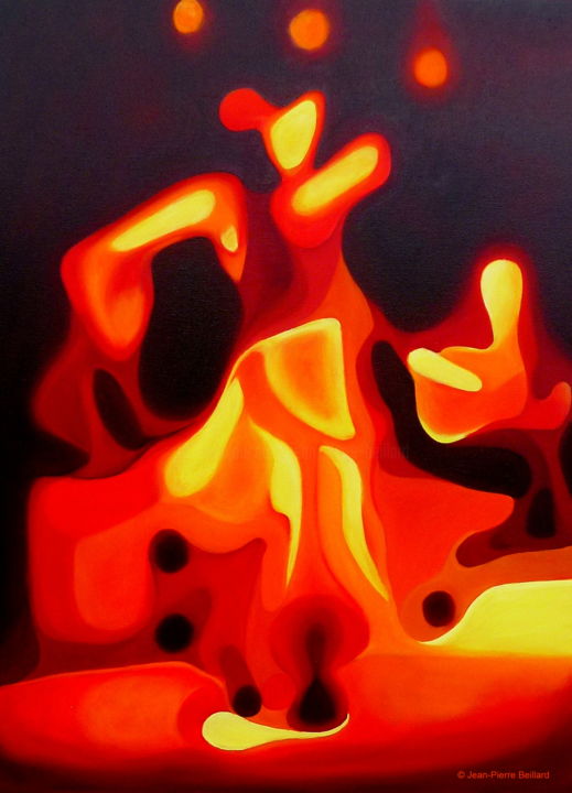 Flamenco Alejandra 绘画, 31.5x23.6 in