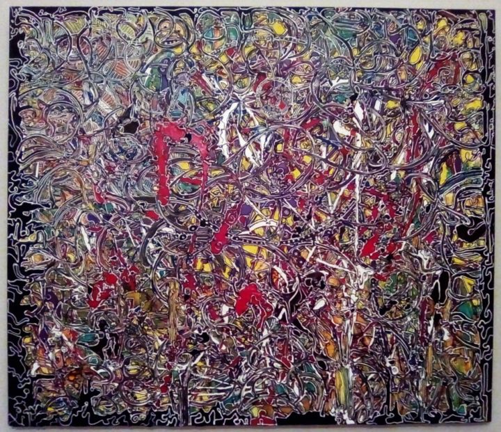 Painting titled ""Carnaval"" by Jerome Cordier, Original Artwork, Acrylic