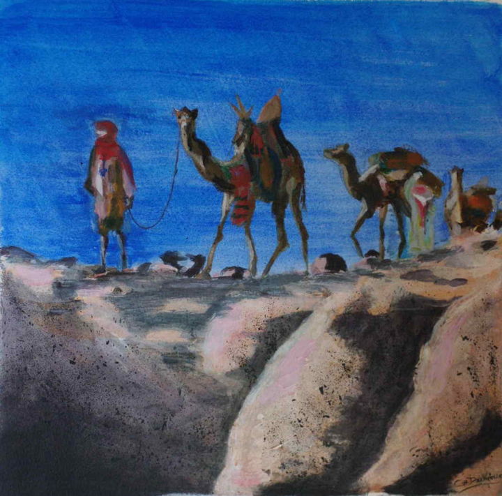 Oued Tanget 绘画, 19.7x19.7 in