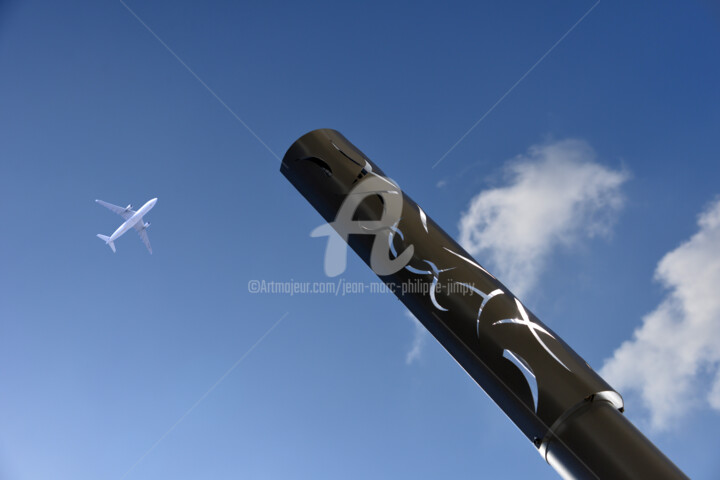 Photographie intitulée "UN AVION PASSE" par Jean-Marc Philippe (Jimpy), Œuvre d'art originale, Photographie numérique