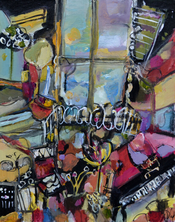 "Intérieur au piano…" başlıklı Tablo Muriel Cayet tarafından, Orijinal sanat, Akrilik