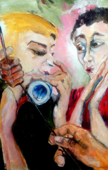 Pintura titulada "Band Hands, Whistle…" por Christopher Walker, Obra de arte original, Oleo