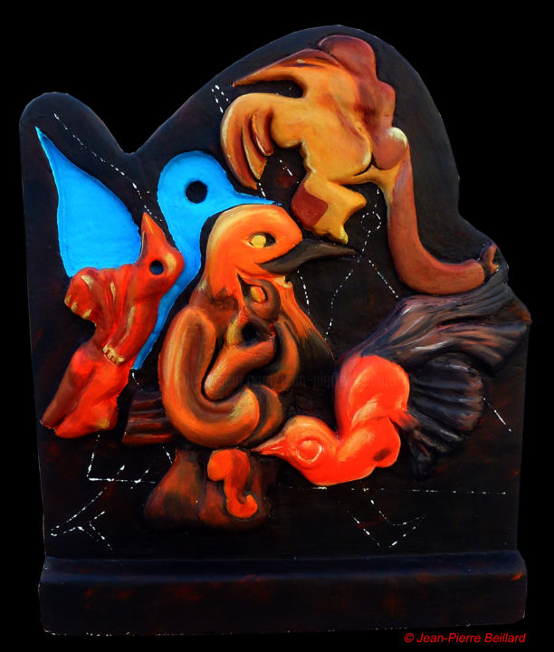Sculpture intitulée "Après Nous la Mater…" par Jean-Pierre Beillard, Œuvre d'art originale, Pierre
