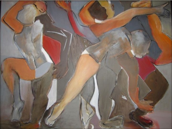 MOUVEMENT 绘画, 35.4x45.7 in
