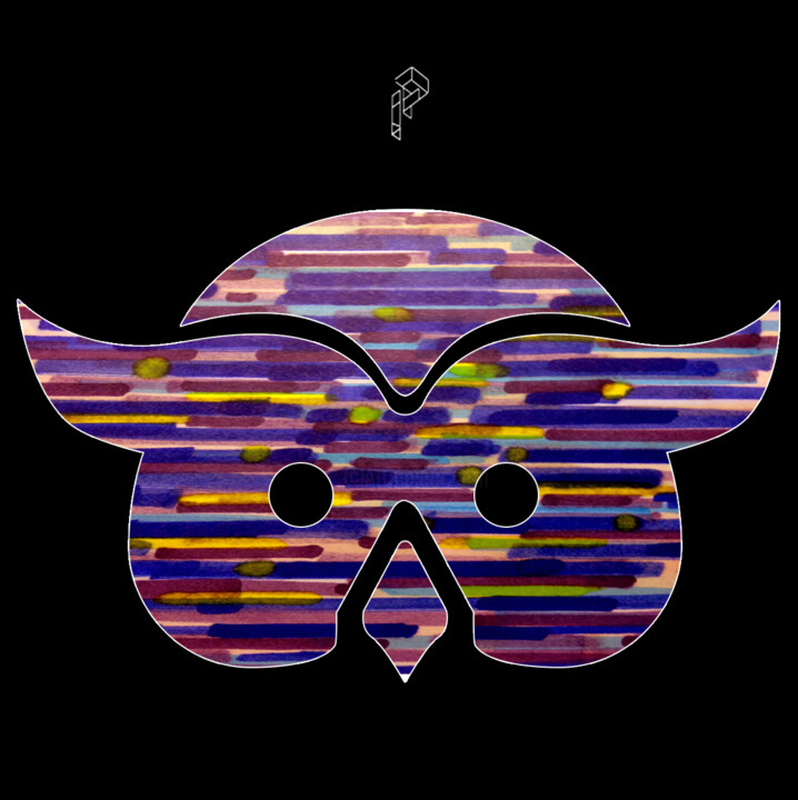 Digital Arts titled "hibou" by Irwin Piel, Original Artwork, 2D Digital Work