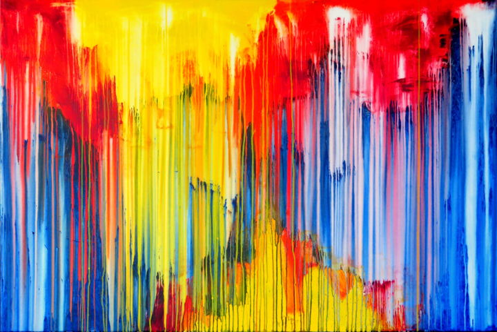 Painting titled "The Emotional Creat…" by Carla Sá Fernandes, Original Artwork, Acrylic