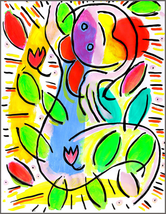 exMEXICAINE 绘画, 25.6x19.7 in