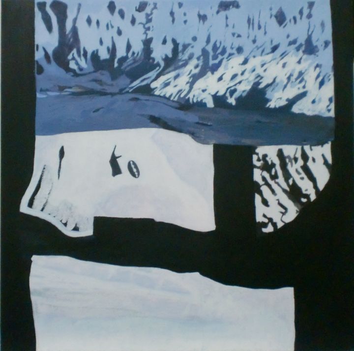 Pintura intitulada "paisagem XI" por João Do Carmo, Obras de arte originais, Acrílico Montado em Armação em madeira