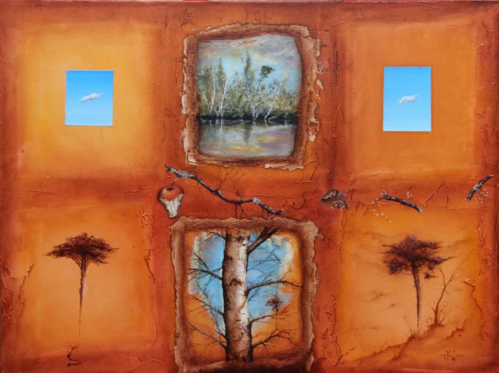 """Puzzle "" başlıklı Tablo Daniel Jacquinot tarafından, Orijinal sanat, Petrol