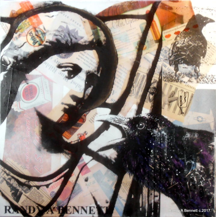 Collages intitulée "UNTITLED" par Randy A Bennett Art, Œuvre d'art originale