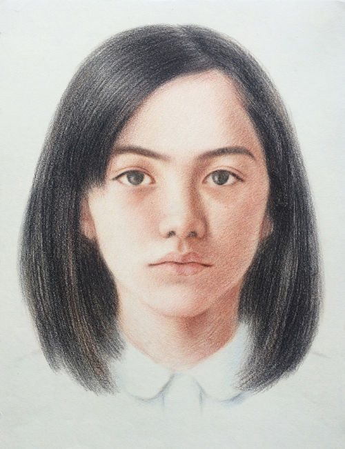 Tekening getiteld "Lolita No.19" door Jinjuan Zhan, Origineel Kunstwerk, Potlood