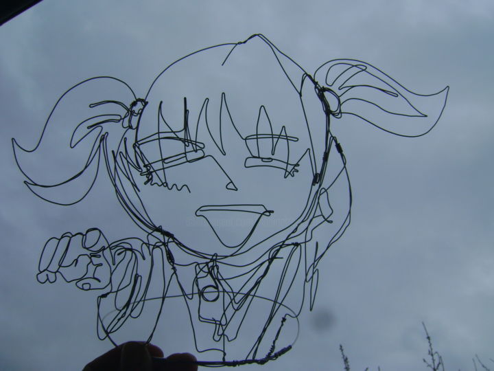 trombine manga N° 1 雕塑, 7.9x9.8 in