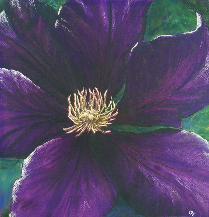 Malerei mit dem Titel "Deep Dusk - Print" von Anne Ingelbach, Original-Kunstwerk, Pastell