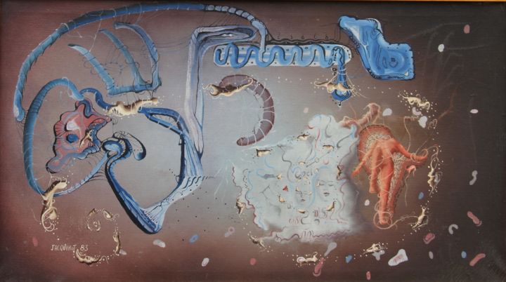 Peinture intitulée "sans titre" par Daniel Jacquinot, Œuvre d'art originale, Huile