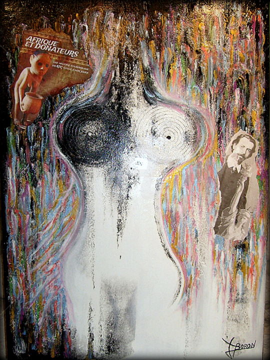 Grain de Beauté Vinylique 绘画, 27.6x19.7 in