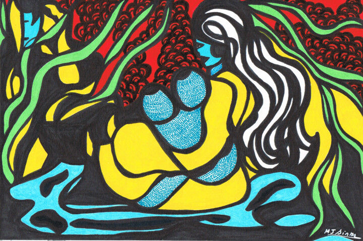 l"attente 图画, 6.3x9.5 in