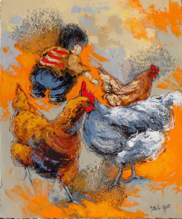 Dans la basse cour.Nathalie Montel