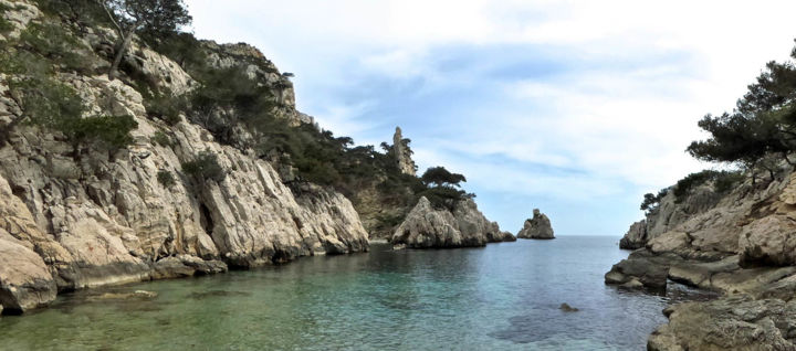 Photographie intitulée "Calanque de Sugiton…" par Jean Paul Rosso, Œuvre d'art originale