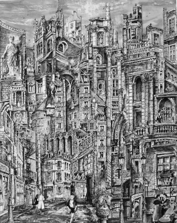 图画,  19.3x15.4 in 