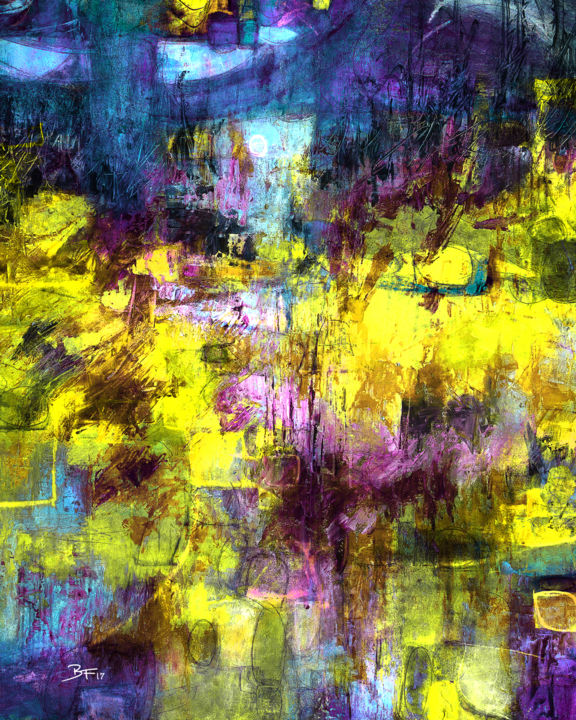 Digital Arts με τίτλο "Essence in the Moon…" από Barry Farley Visual Arts, Αυθεντικά έργα τέχνης, Ψηφιακή ζωγραφική Τοποθετή…