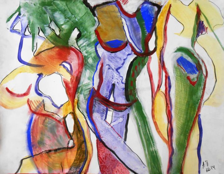Drawing titled "8" by Tatiana Anikina, Original Artwork