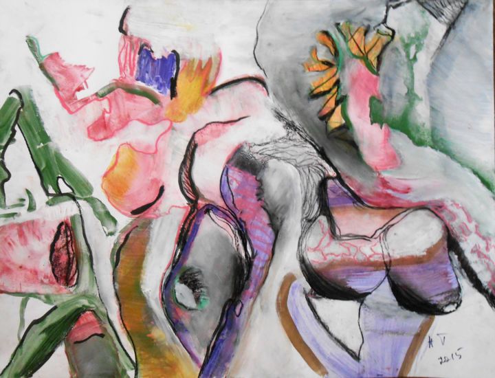 Drawing titled "7" by Tatiana Anikina, Original Artwork