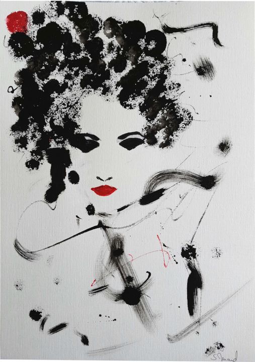 Painting titled "KanChaï 78" by Stéphanie Menard, Original Artwork, Acrylic