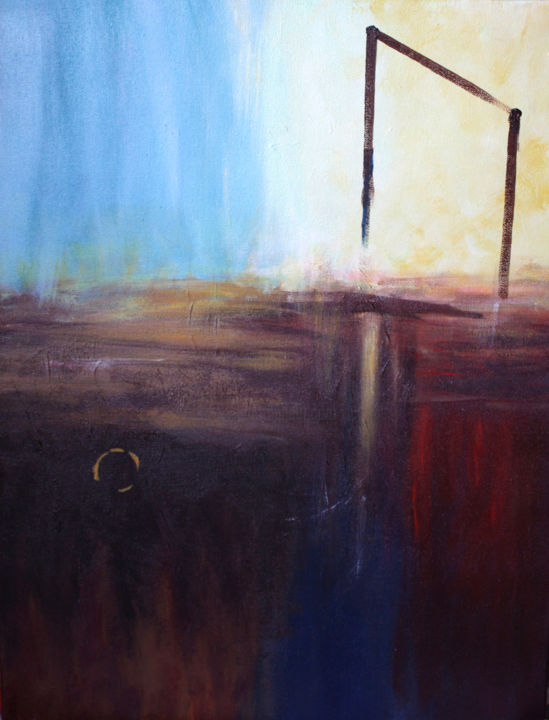 Painting titled "Exit" by Pique, Original Artwork, Acrylic