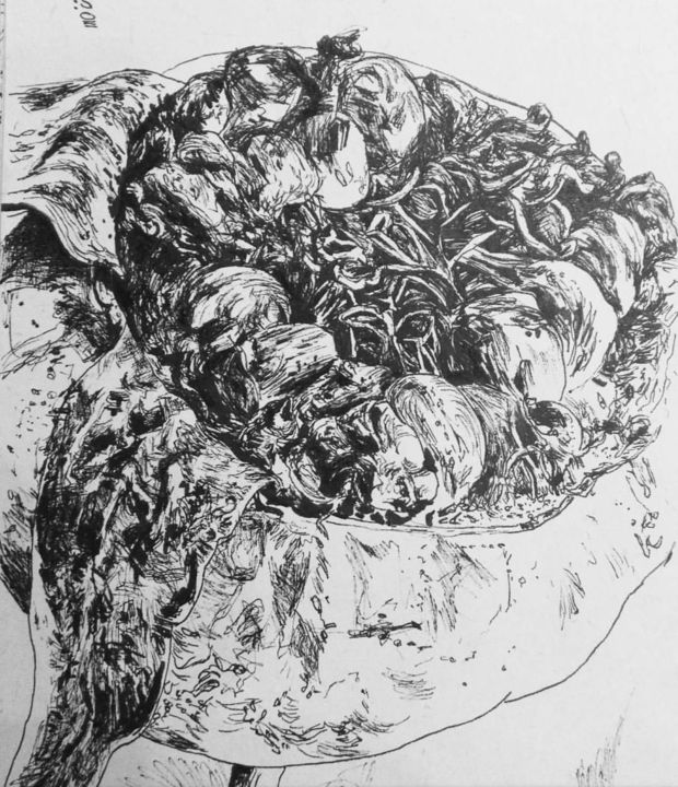 Tekening getiteld "inside.png" door Somayeh Faal, Origineel Kunstwerk, Inkt