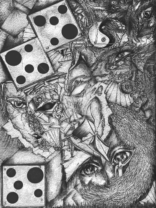 Drawing titled "Childhood" by Viktoria Italia, Original Artwork, Pencil