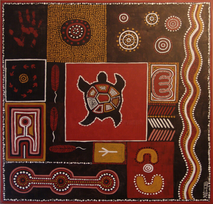 Rêverie d'Australie 绘画, 31.5x31.5 in