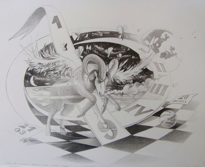 图画,  13.8x16.9 in 