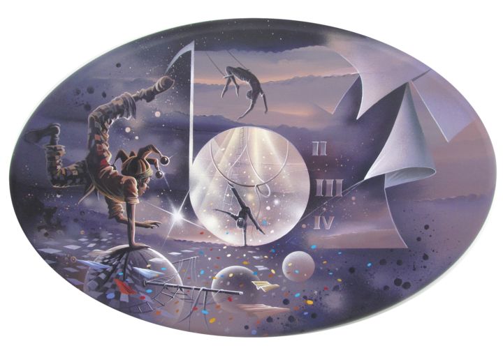 Cirque Libre 绘画, 23.6x36.2 in