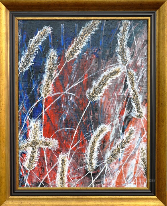 On Fire 绘画, 21.3x16.5 in