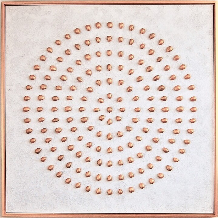 Golden circle of almonds - object 27 绘画, 35.4x35.4 in