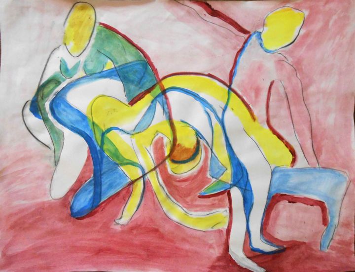 Drawing titled "2" by Tatiana Anikina, Original Artwork, Ink
