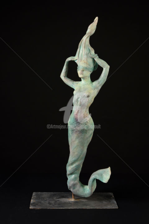 Sculpture intitulée "vue de 3/4" par Valerie Barrault, Œuvre d'art originale, Céramique