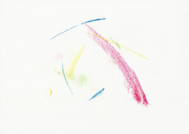 Σχέδιο με τίτλο "Abstraction_2" από Bob Clement, Αυθεντικά έργα τέχνης, Παστέλ