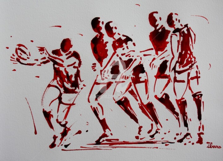 Rugby N°50 图画, 11.8x16.5 in