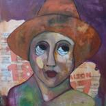 Peinture intitulée "MON JULES" par Martine Flory, Œuvre d'art originale, Acrylique