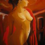 Peinture intitulée "Nu debout 3" par Jean-Noël Le Junter, Œuvre d'art originale, Huile Monté sur Châssis en bois