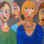 Peinture intitulée "LES COCOTTES" par Martine Flory, Œuvre d'art originale