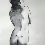 Drawing titled "NU FROM BAMBERG 1" by Miguel Esquivel Kuello, Original Artwork, Ink