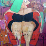 Peinture intitulée "MARYLINE" par Martine Flory, Œuvre d'art originale