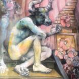 Peinture intitulée "La délicatesse du m…" par Chrislen, Œuvre d'art originale, Acrylique