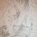 Dessin intitulée "FLAMME5" par An Vuvan, Œuvre d'art originale