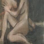 Dessin intitulée "Interdit" par Alain Godefroid, Œuvre d'art originale, Aquarelle