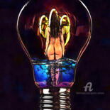 Digitale Kunst mit dem Titel "crazy enlightenment" von Gor Don(Gnie), Original-Kunstwerk, Fotomontage