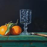Pittura intitolato "vitamines" da Catherine Morvan, Opera d'arte originale, Olio